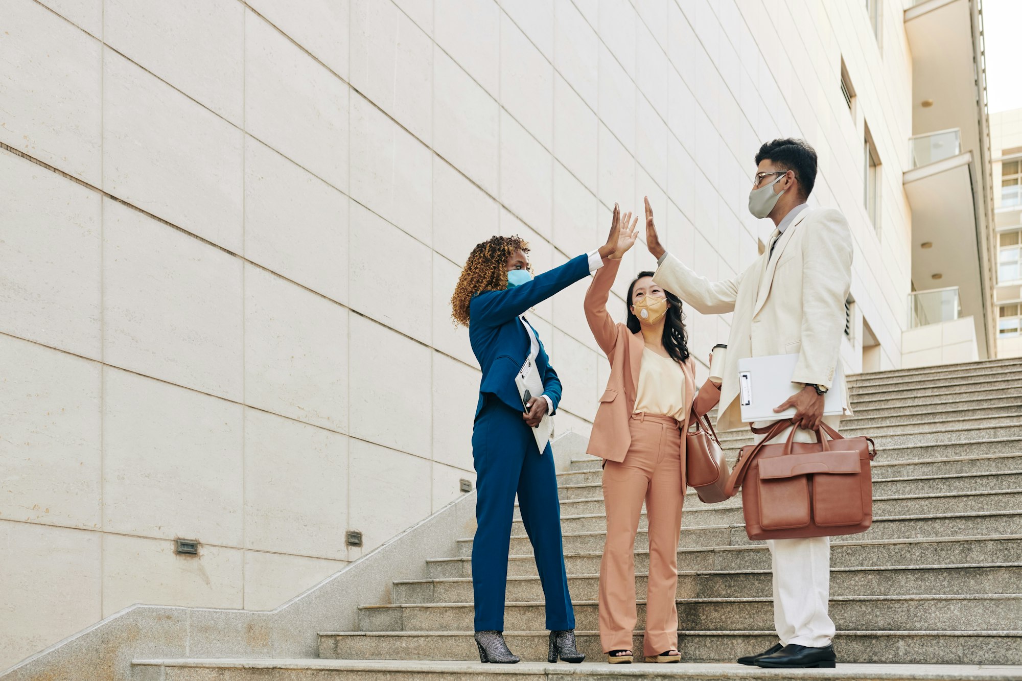 Celebrating sucessful project completion